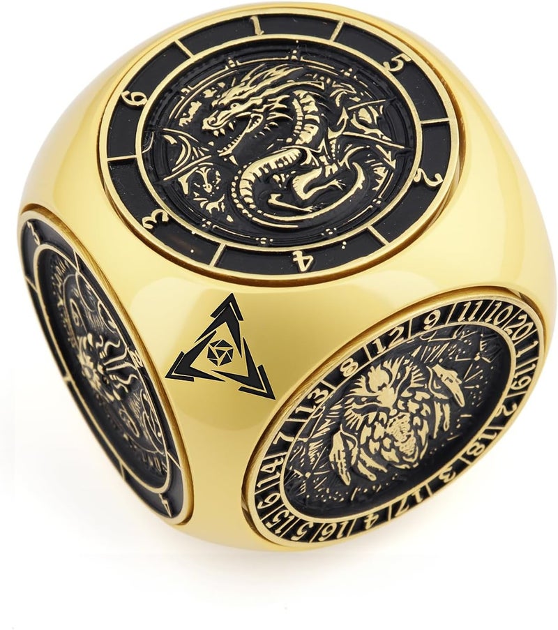 Haxtec Spinner Dice 7-in-1 Metal DND Dice Set Unique Dice DND Gifts Spinner Goblins D&D Die Compatible with Dungeons and Dragons - Image 1